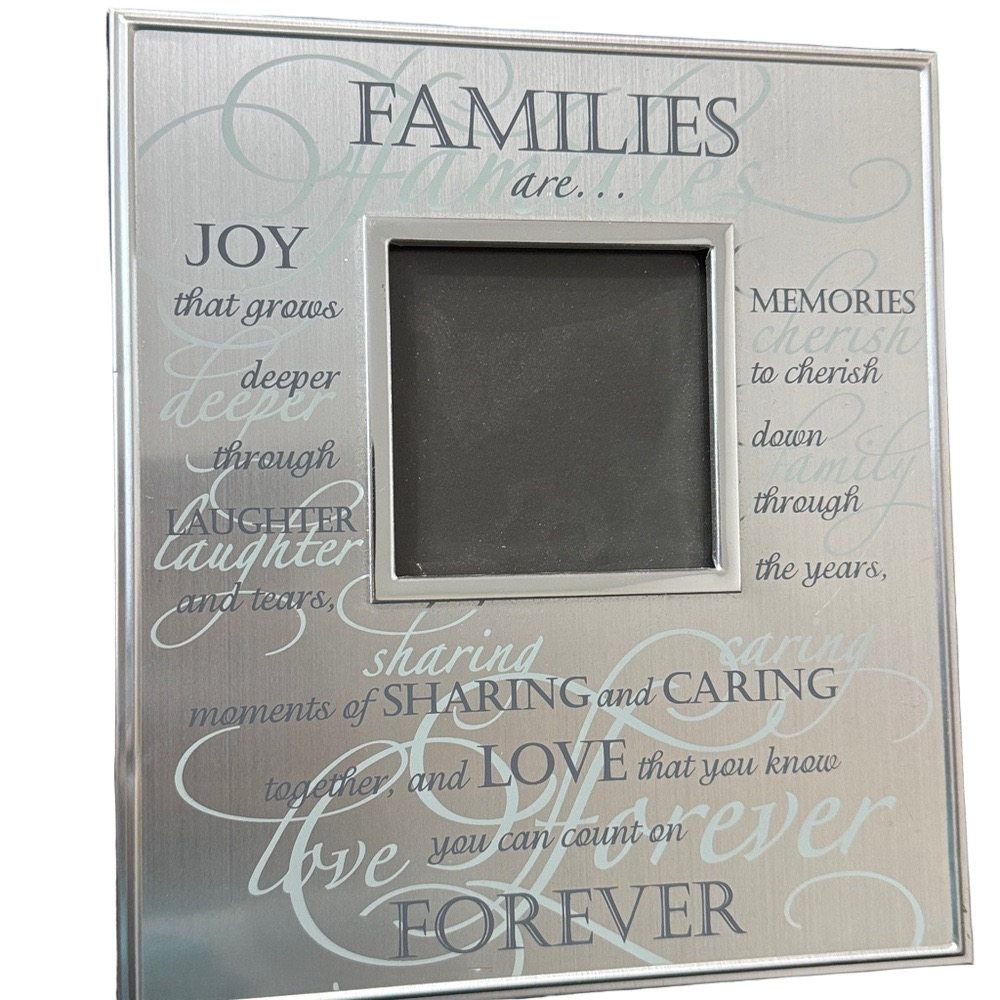 **Bundle** Carlton Cards Silver Family Photo Album and Flower Picture Frame